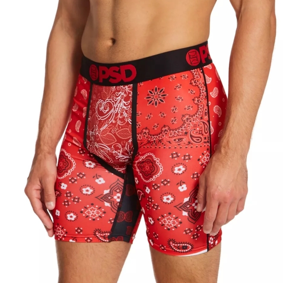 PSD Red Bandana Boxer Briefs Underwear Size Medium Men - Picture 5 of 7